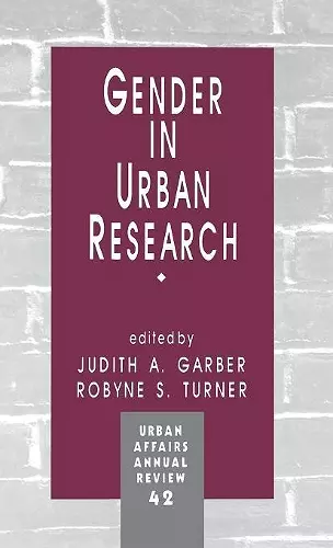 Gender in Urban Research cover