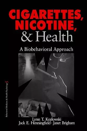 Cigarettes, Nicotine, and Health cover