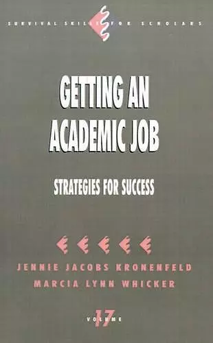 Getting an Academic Job cover