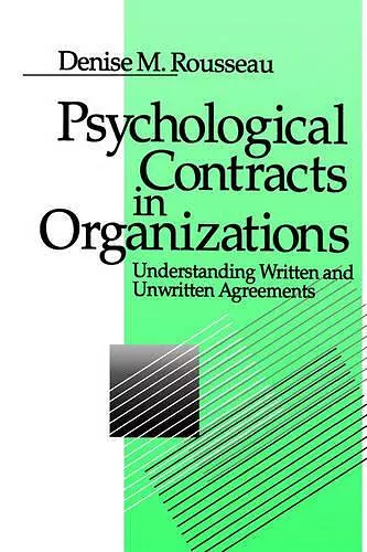 Psychological Contracts in Organizations cover