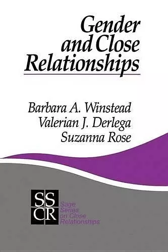 Gender and Close Relationships cover