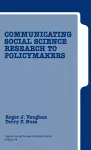 Communicating Social Science Research to Policy Makers cover