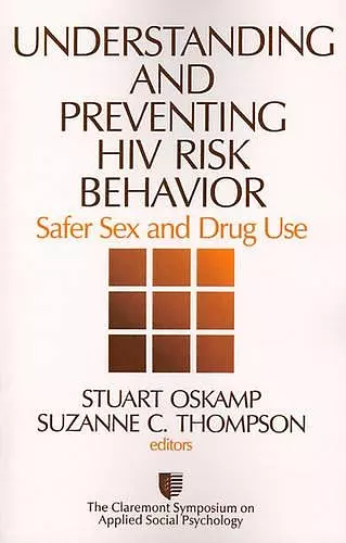 Understanding and Preventing HIV Risk Behavior cover