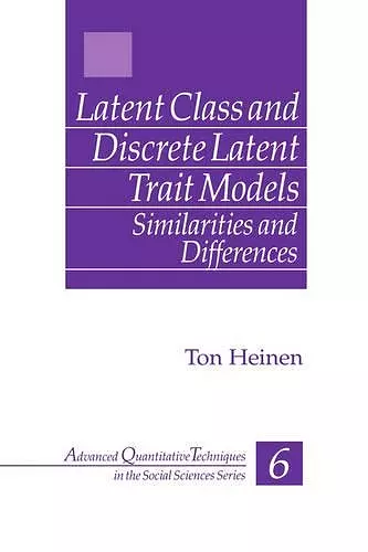 Latent Class and Discrete Latent Trait Models cover