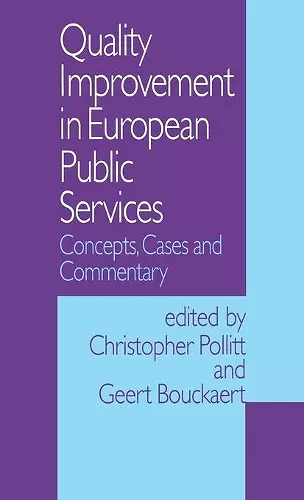 Quality Improvement in European Public Services cover