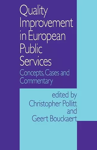 Quality Improvement in European Public Services cover