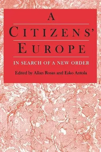 A Citizens′ Europe cover