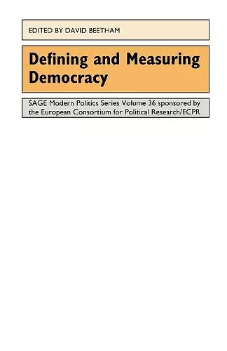 Defining and Measuring Democracy cover