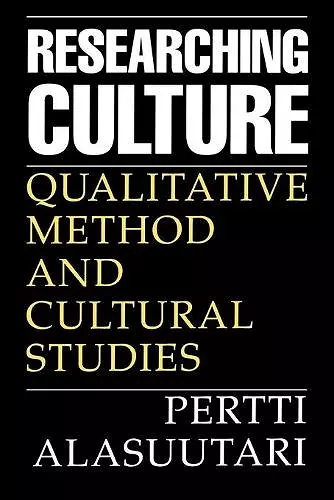 Researching Culture cover