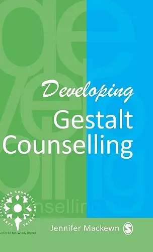 Developing Gestalt Counselling cover