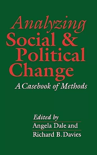 Analyzing Social and Political Change cover
