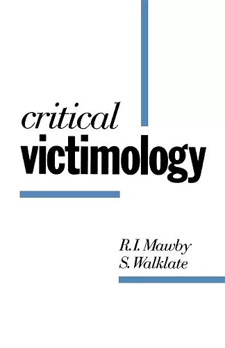 Critical Victimology cover