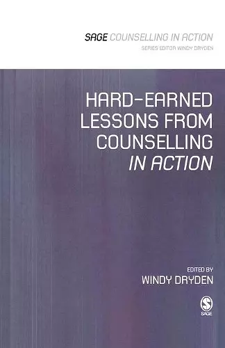 Hard-Earned Lessons from Counselling in Action cover