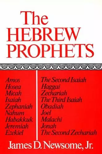 The Hebrew Prophets cover