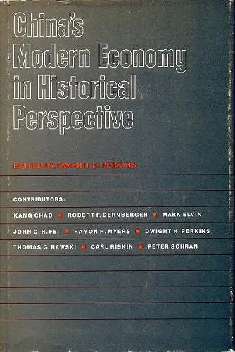 China's Modern Economy in Historical Perspective cover