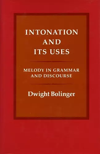 Intonation and Its Uses cover