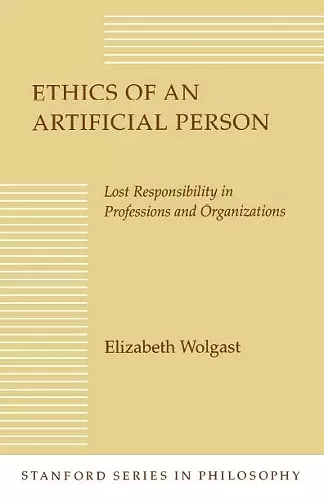 Ethics of an Artificial Person cover