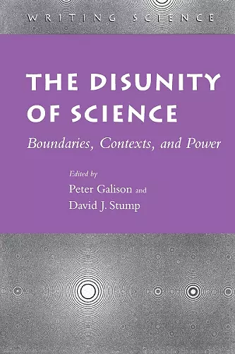 The Disunity of Science cover