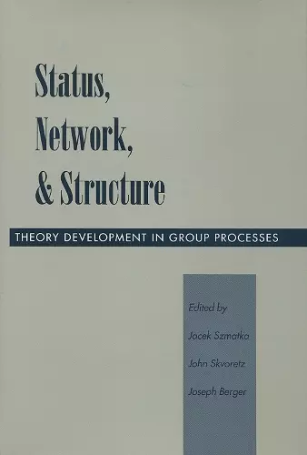 Status, Network, and Structure cover