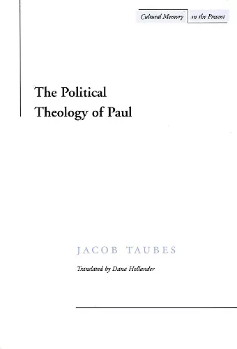 The Political Theology of Paul cover