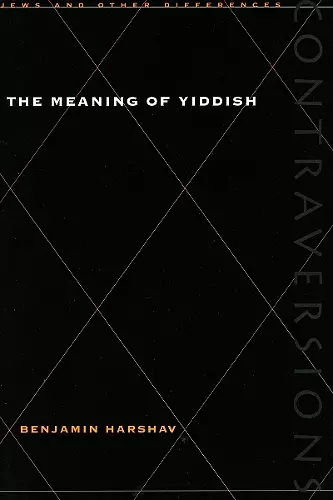 The Meaning of Yiddish cover