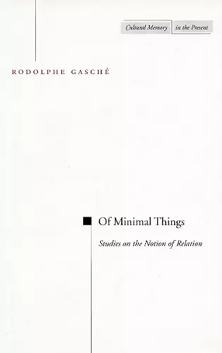 Of Minimal Things cover