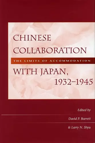 Chinese Collaboration with Japan, 1932-1945 cover