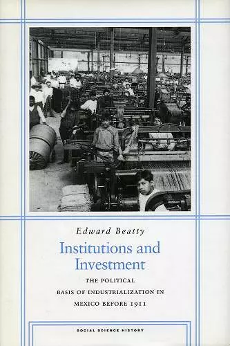 Institutions and Investment cover