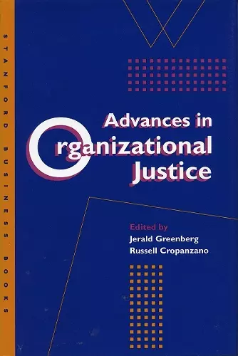 Advances in Organizational Justice cover