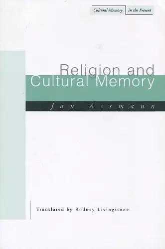 Religion and Cultural Memory cover