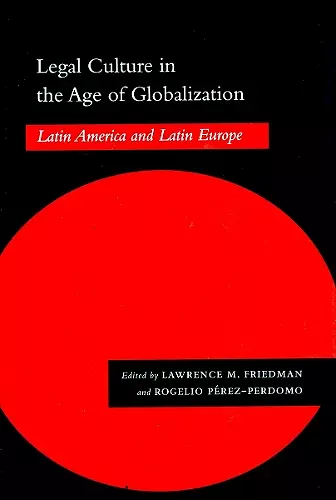 Legal Culture in the Age of Globalization cover