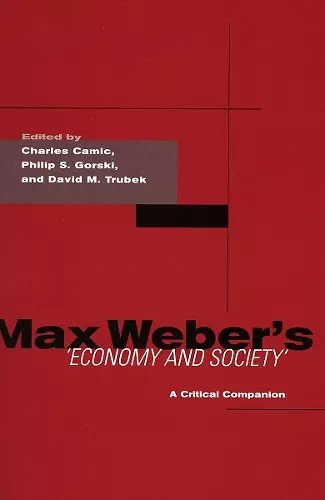 Max Weber's Economy and Society cover