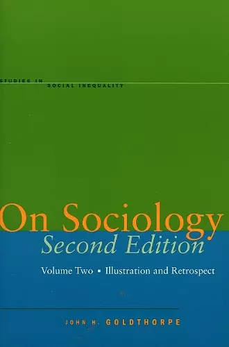 On Sociology Second Edition Volume Two cover