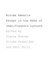 Minima Memoria cover