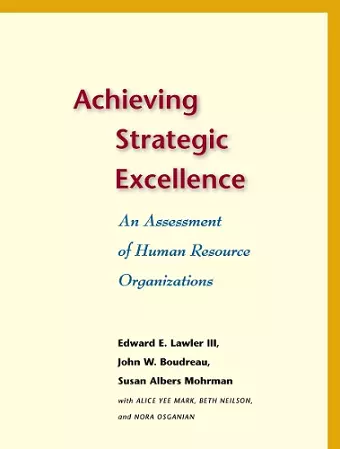 Achieving Strategic Excellence cover