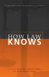 How Law Knows cover