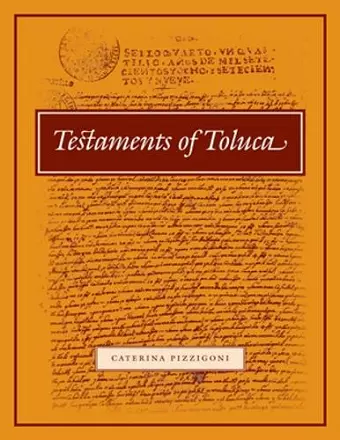 Testaments of Toluca cover