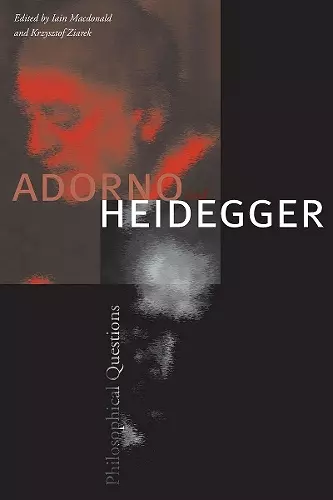 Adorno and Heidegger cover