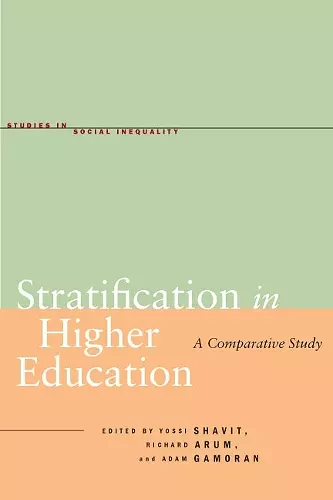 Stratification in Higher Education cover