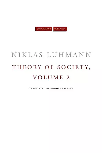 Theory of Society, Volume 2 cover