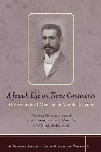 A Jewish Life on Three Continents cover