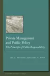 Private Management and Public Policy cover