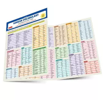 Korean Vocabulary Language Study Card cover