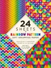 Rainbow Patterns Gift Wrapping Paper - 24 sheets cover