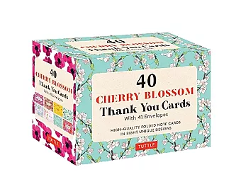 Cherry Blossoms, 40 Thank You Cards with Envelopes cover