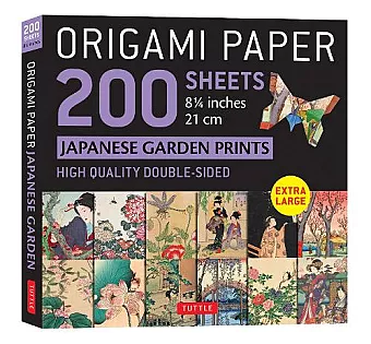 Origami Paper 200 sheets Japanese Garden Prints 8 1/4" 21cm cover
