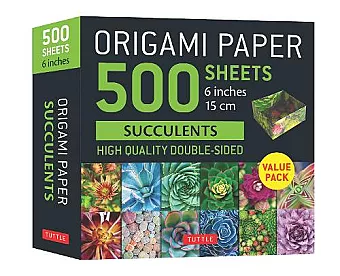Origami Paper 500 sheets Succulents 6" (15 cm) cover