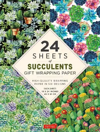 Succulents Gift Wrapping Paper - 24 sheets cover