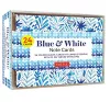Blue & White Note Cards, 24 Blank Cards cover