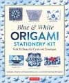 Blue & White Origami Stationery Kit cover
